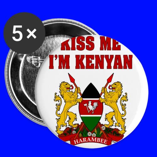 Kiss Me, I'm Kenyan -  Buttons 3 ( 5-pack)