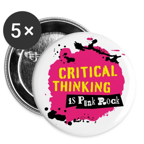 Critical Thinking is Punk Rock -  Buttons 3 ( 5-pack)