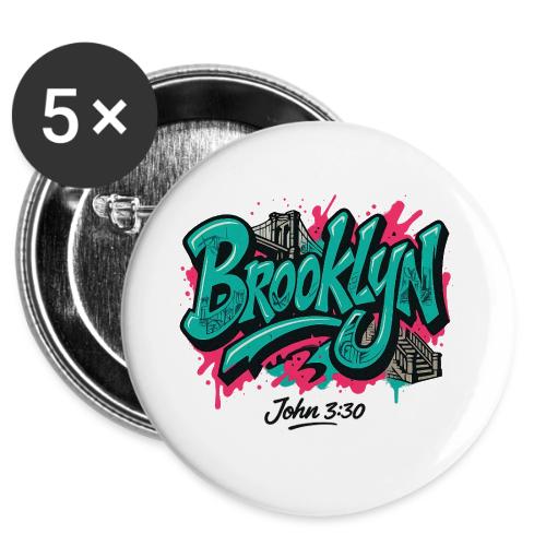 Five Boroughs of Faith Tee -  Buttons 3 ( 5-pack)