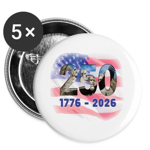 1776 - 2026 | 250 Years USA -  Buttons 3 ( 5-pack)