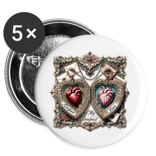 Keeper of My Deepest Love Victorian Locket T-Shirt -  Buttons 3 ( 5-pack)