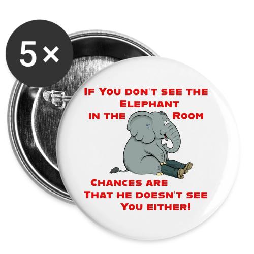 Elephant in the Room Meme -  Buttons 3 ( 5-pack)