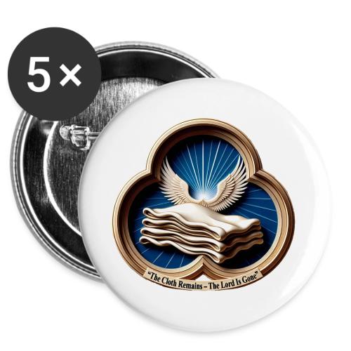 Easter The Cloth Remains T Shirt, Empty Tomb Gift -  Buttons 3 ( 5-pack)