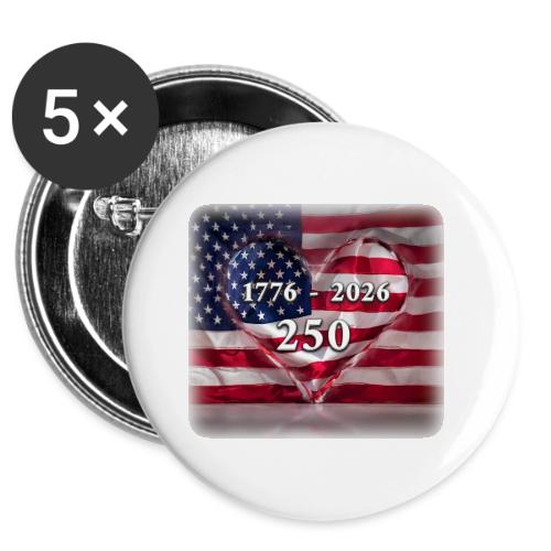1776-2026 | 250 Years USA -  Buttons 3 ( 5-pack)