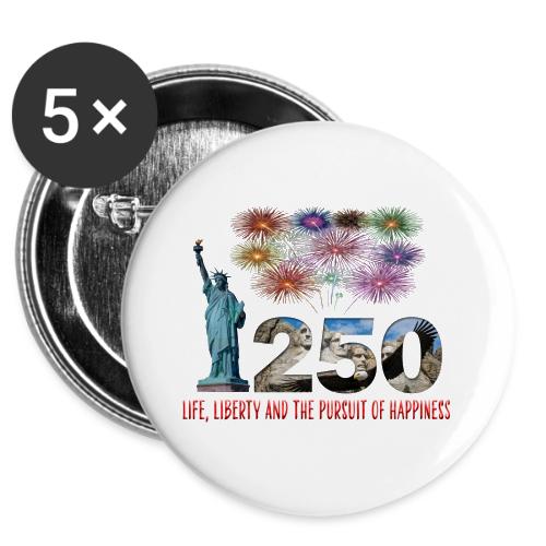 250 Years USA -  Buttons 3 ( 5-pack)