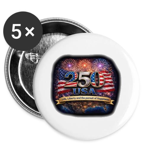 USA 250th Celebration -  Buttons 3 ( 5-pack)