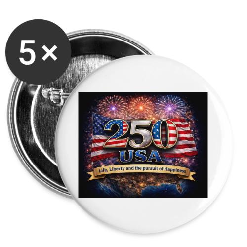 USA 250th Celebration -  Buttons 3 ( 5-pack)