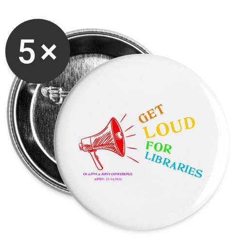 OLA PNLA 2026 Logo smaller conference info -  Buttons 3 ( 5-pack)
