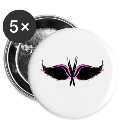 Lash Tweezer Wings black -  Buttons 3 ( 5-pack)