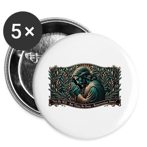 Easter Not My Will Gethsemane T Shirt, Bro Gift -  Buttons 3 ( 5-pack)