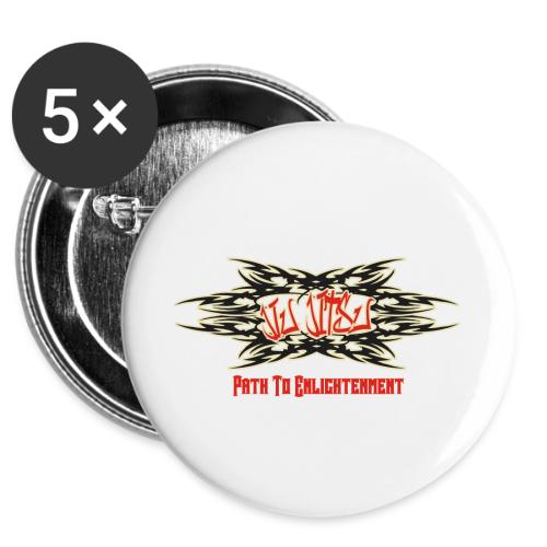 JiuJitsuPathToEnligt_wbTD -  Buttons 3 ( 5-pack)