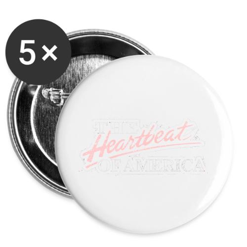 The Heartbeat of America -  Buttons 3 ( 5-pack)