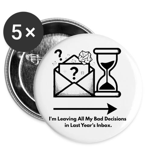 Last Year's Inbox T-Shirt -  Buttons 3 ( 5-pack)