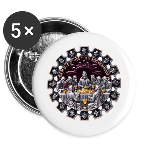Last Supper Communion T Shirt, Faith Gift -  Buttons 3 ( 5-pack)