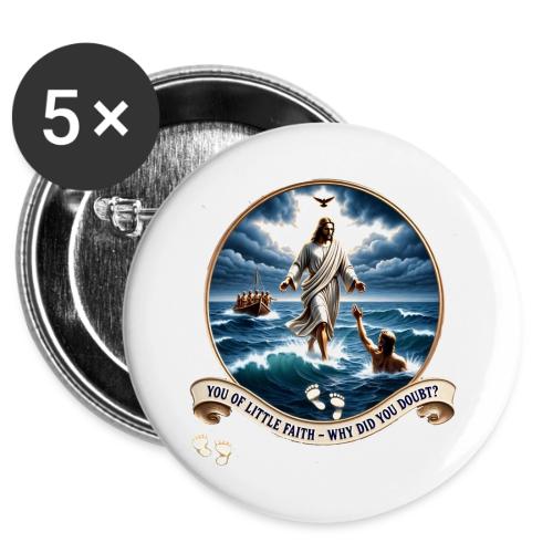 Walking On Water Faith T Shirt, Christian Miracle -  Buttons 3 ( 5-pack)