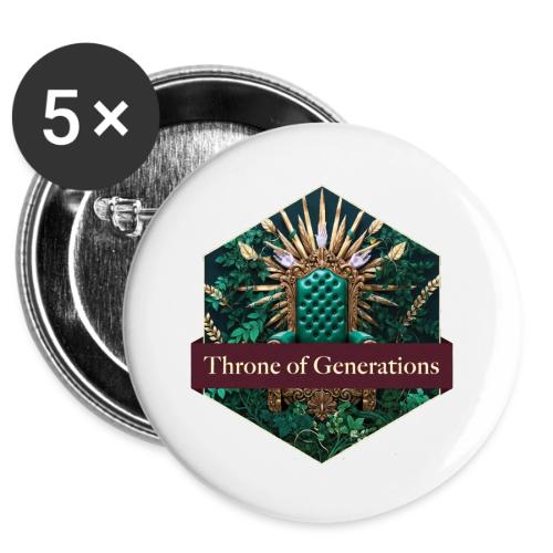 Women’s Day Vine Throne T Shirt, Gift for Grandma -  Buttons 3 ( 5-pack)