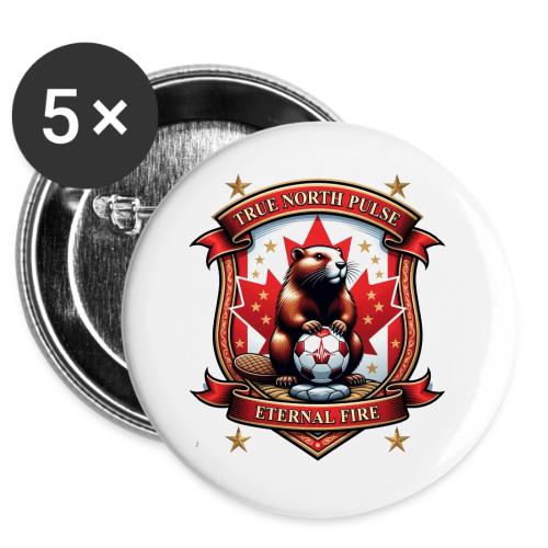 Canada Beaver Crest T-Shirt, Pride Badge Gift -  Buttons 3 ( 5-pack)