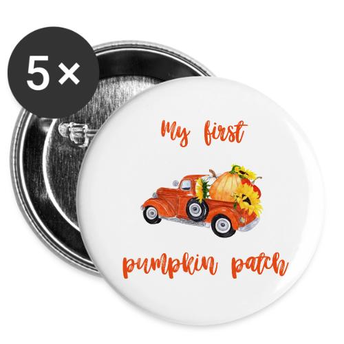 My first pumpkin patch -  Buttons 3 ( 5-pack)