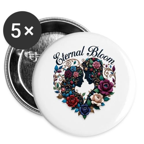 Eternal Bloom Embrace T-Shirt -  Buttons 3 ( 5-pack)