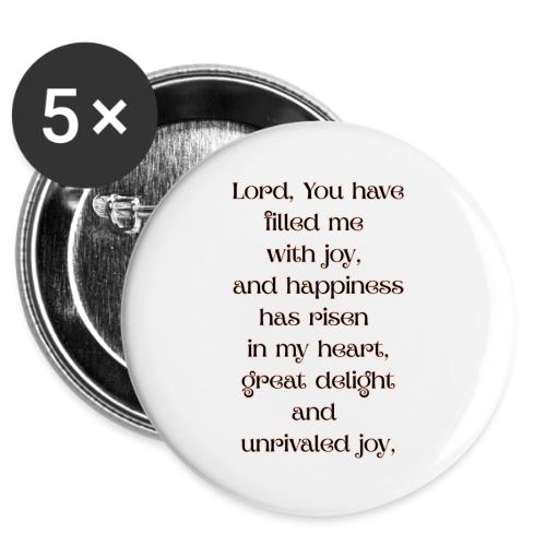 You have filled me with joy -  Buttons 3 ( 5-pack)