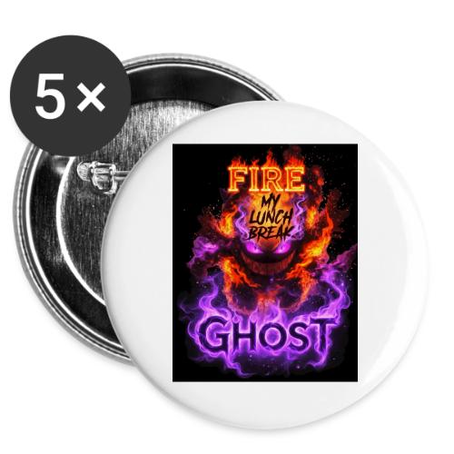 FIRE GHOST 26 -  Buttons 3 ( 5-pack)