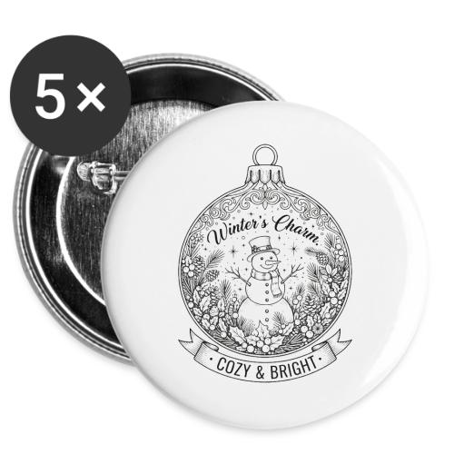 Festive Snowman T-Shirt -  Buttons 3 ( 5-pack)