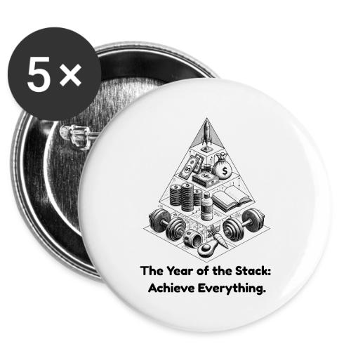 The Resolution Pyramid T-Shirt, Mug, & Leggings -  Buttons 3 ( 5-pack)