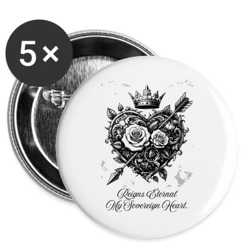 Royal Heart T-Shirt, Mug, & Leggings -  Buttons 3 ( 5-pack)