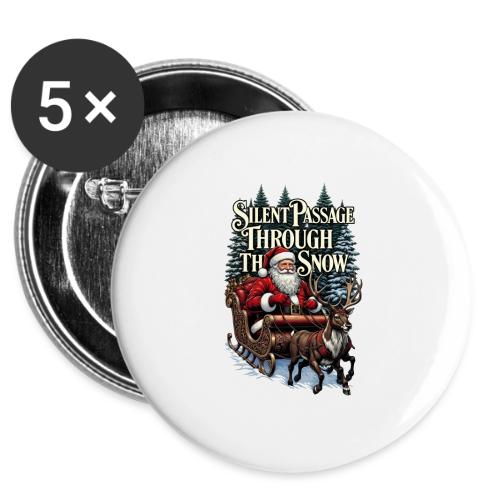Nostalgic Santa T-Shirt -  Buttons 3 ( 5-pack)