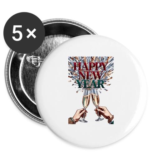 Toasting Hands T-Shirt Confetti Shower Premium -  Buttons 3 ( 5-pack)