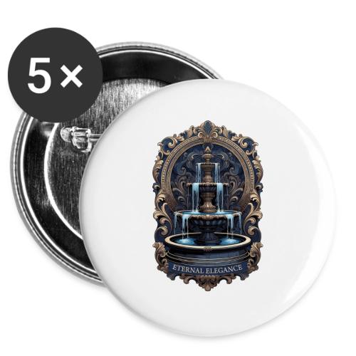 Gilded Baroque Fountain T-Shirt -  Buttons 3 ( 5-pack)