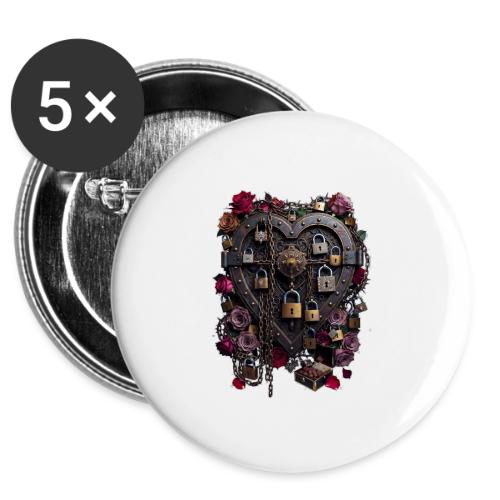 My Heart Permanently on Vacation T-Shirt -  Buttons 3 ( 5-pack)