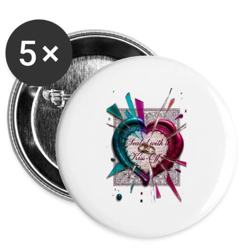 Sealed with a Kiss-Off T-Shirt -  Buttons 3 ( 5-pack)