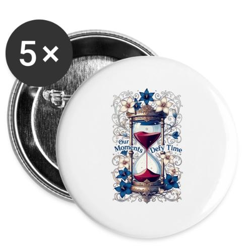 Our Moments Defy Time Hourglass Gifts T-Shirt -  Buttons 3 ( 5-pack)