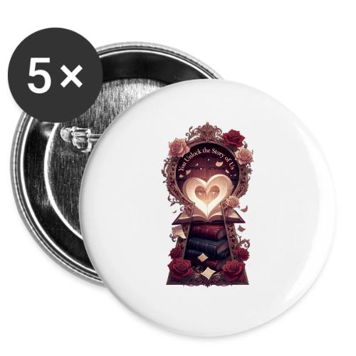 You Unlock the Story of Us Library Gifts T-Shirts -  Buttons 3 ( 5-pack)