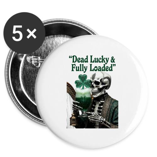 Lucky Skeleton Stout T-Shirt -  Buttons 3 ( 5-pack)