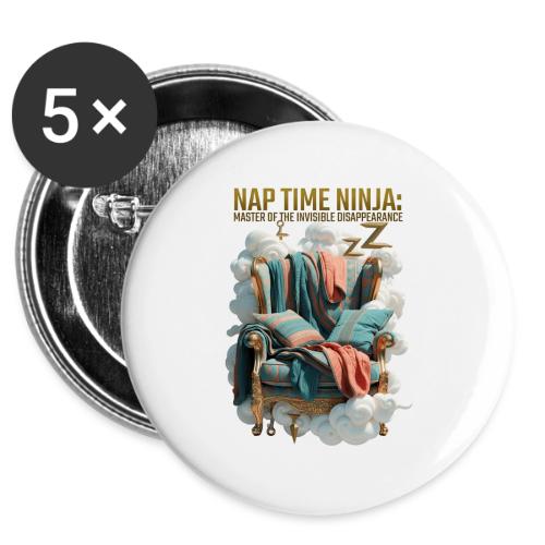 Nap Time Ninja T Shirt -  Buttons 3 ( 5-pack)