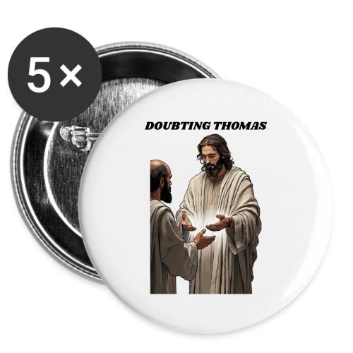 Doubting Thomas Resurrection T Shirt, Gift -  Buttons 3 ( 5-pack)