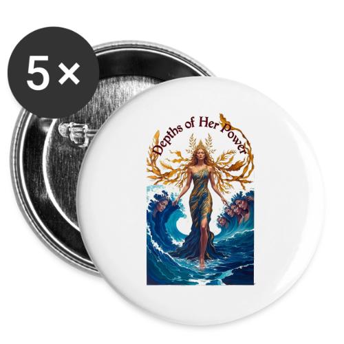 Women’s Day Tidal Sovereign T Shirt, Gift for Wife -  Buttons 3 ( 5-pack)