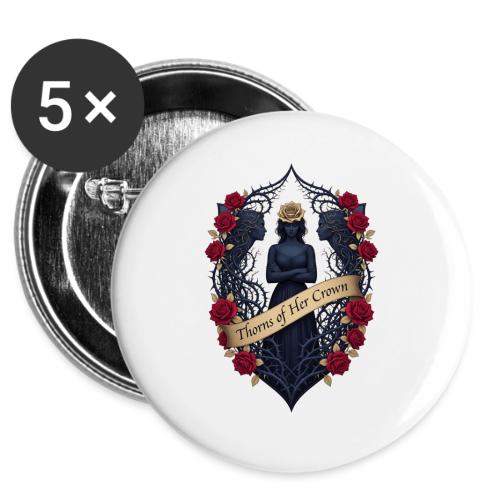 Women’s Day Thorn Crown T Shirt, Gift for Sister -  Buttons 3 ( 5-pack)