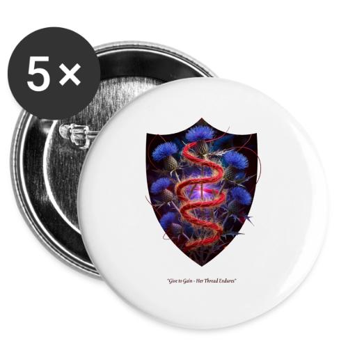 Women’s Day Crimson Thread Matriarch T Shirt, Gift -  Buttons 3 ( 5-pack)