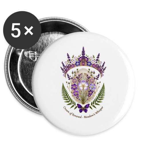 Spring Meadow Crown Tee, Cottagecore Renewal Gift -  Buttons 3 ( 5-pack)
