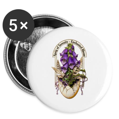 Spring Serenity Foxglove Tee, Easter Gift for wife -  Buttons 3 ( 5-pack)