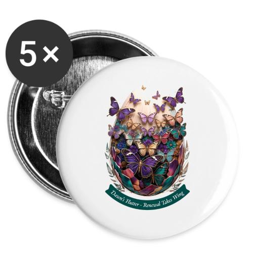 Easter Dawn's Flutter Butterfly T Shirt, Gift -  Buttons 3 ( 5-pack)