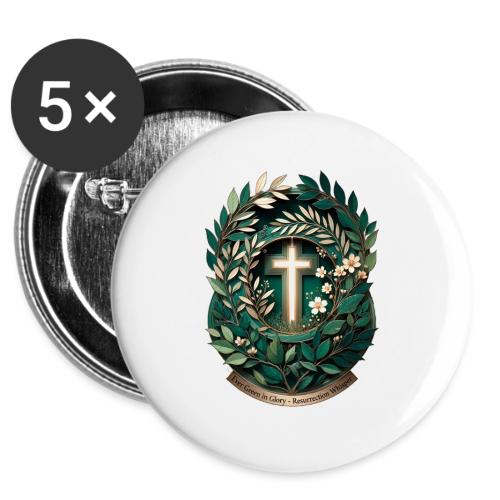 Easter Ever Green in Glory Laurel T Shirt, Gift -  Buttons 3 ( 5-pack)