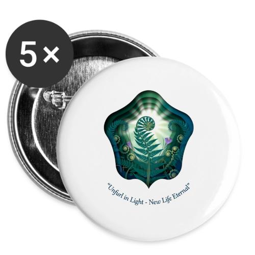 Easter Unfurl in Light Resurrection T Shirt, Gift -  Buttons 3 ( 5-pack)