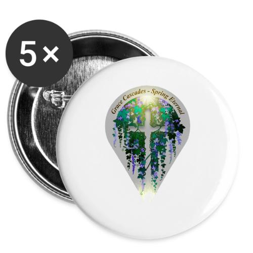 Easter Grace Cascades Vine T Shirt, Renewal Gift -  Buttons 3 ( 5-pack)