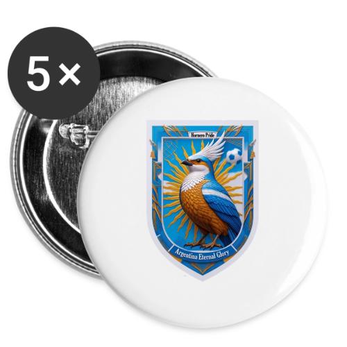 Argentina Hornero Pride T Shirt, Football Gift -  Buttons 3 ( 5-pack)
