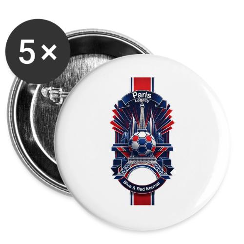 Paris Tower Legacy T Shirt, Soccer City Pride Gift -  Buttons 3 ( 5-pack)