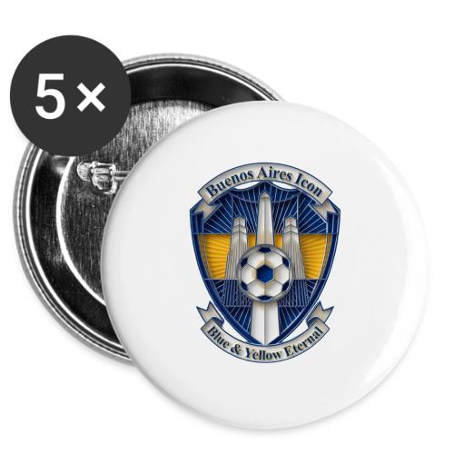 Buenos Aires Icon T Shirt, Soccer City Pride Gift -  Buttons 3 ( 5-pack)